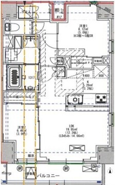 ルネサンスコート町屋 402 間取り図