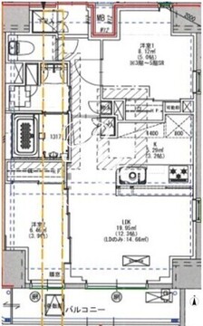 ルネサンスコート町屋 502 間取り図
