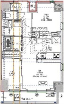 ルネサンスコート町屋 702 間取り図