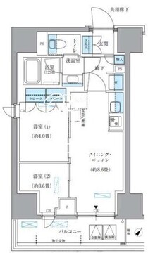 パークアクシス東日本橋 301 間取り図