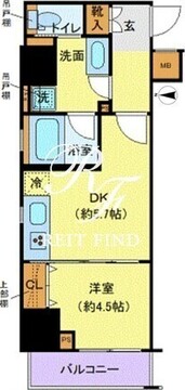 クレイシア秋葉原ラグゼスウィート 501 間取り図