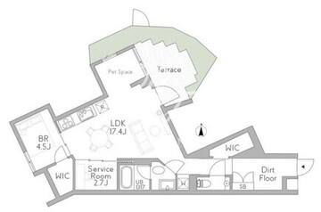 グランデュオ祐天寺2 102 間取り図