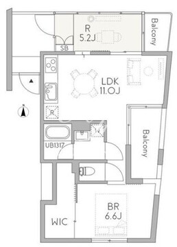 グランデュオ祐天寺2 204 間取り図