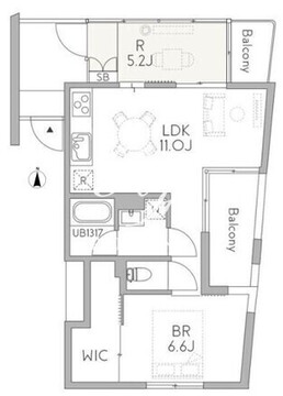 グランデュオ祐天寺2 304 間取り図