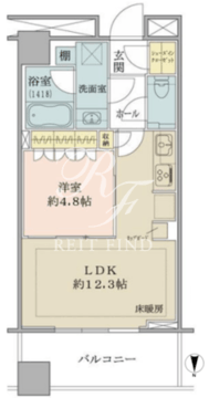 WORLD TOWER RESIDENCE 3804 間取り図