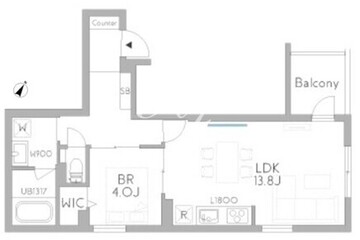 グランデュオ戸越銀座 102 間取り図