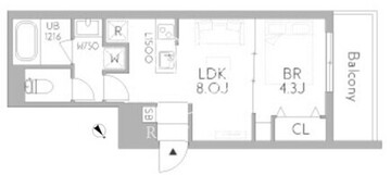 グランデュオ戸越銀座 201 間取り図