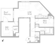 グランデュオ戸越銀座 502 間取り図