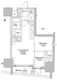 ザ・パークハビオ大森町 1306 間取り図