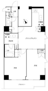 ルーブル白金高輪参番館 505 間取り図