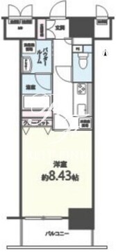 シエル新堀 1204 間取り図