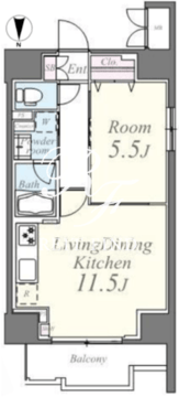 グランイースト田原町 901 間取り図