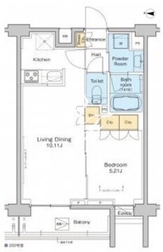 プラウドフラット中野 322 間取り図