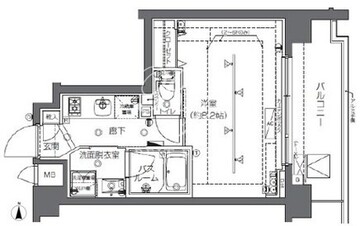 ズーム中野 505 間取り図