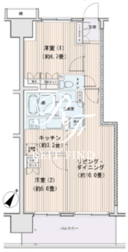 エスティメゾン豊洲レジデンス C-207 間取り図