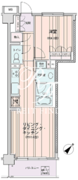 エスティメゾン豊洲レジデンス E-330 間取り図