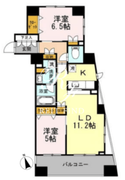 カスタリア荒川 1305 間取り図