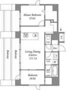 アスティーレ秋葉原 801 間取り図
