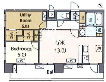 アルブルちとせ尾久駅前 605 間取り図
