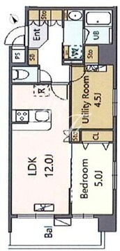 アルブルちとせ尾久駅前 204 間取り図