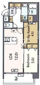 アルブルちとせ尾久駅前 304 間取り図