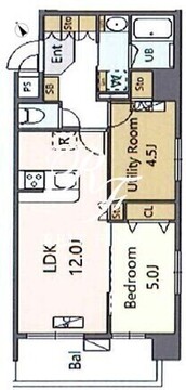 アルブルちとせ尾久駅前 404 間取り図