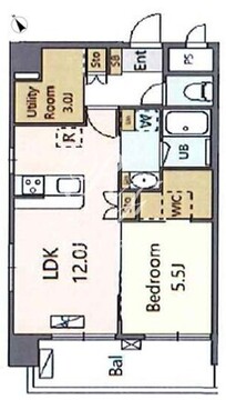 アルブルちとせ尾久駅前 201 間取り図