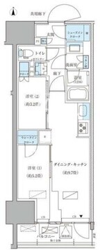 パークアクシス品川天王洲アイル 610 間取り図