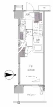 エースタンダード芝浦 807 間取り図