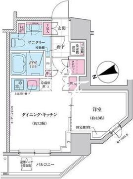 ステラメゾン三軒茶屋 605 間取り図