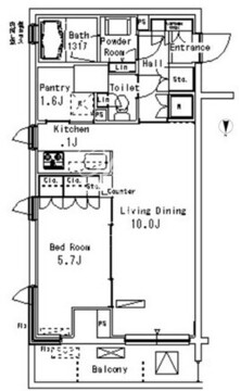 パークアクシス方南町 203 間取り図