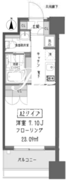 ガーデン蒲田 510 間取り図