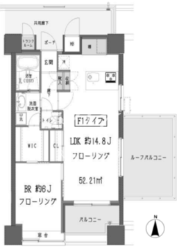 ガーデン蒲田 1106 間取り図