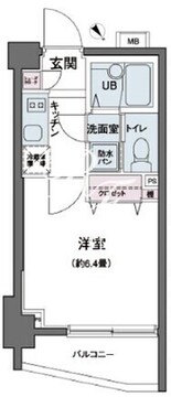 エコロジー都立大学レジデンス 216 間取り図