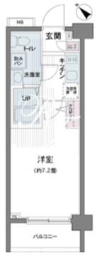 エコロジー都立大学レジデンス 703 間取り図