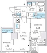 ジオエント秋葉原 803 間取り図