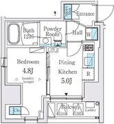 ジオエント秋葉原 801 間取り図