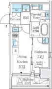 ジオエント秋葉原 202 間取り図