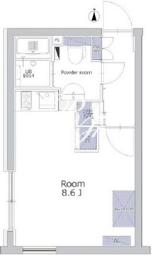アレーロ西早稲田 306 間取り図