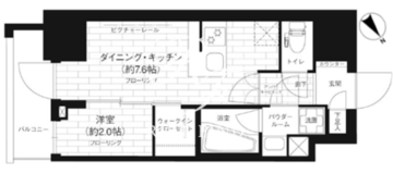 ステージグランデ台東根岸アジールコート 501 間取り図