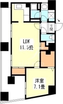 TKフラッツ渋谷 1303 間取り図