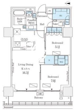 ロイヤルパークス品川 2010 間取り図