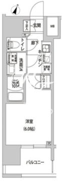 ラクラス幡ヶ谷 1105 間取り図