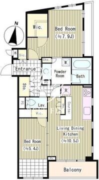 エル・セレーノ南麻布 401 間取り図