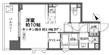 カスタリア大森 803 間取り図