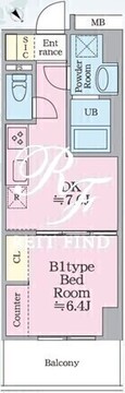 サンブライト荻窪 802 間取り図