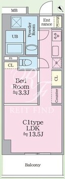 サンブライト荻窪 203 間取り図