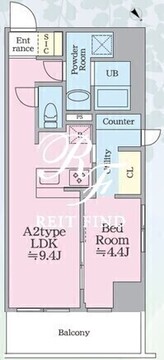 サンブライト荻窪 607 間取り図