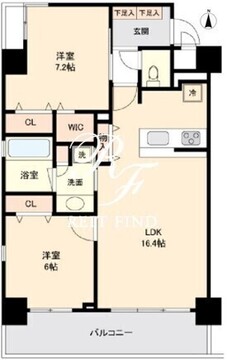 ロイジェント板橋本町 504 間取り図