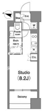プライマル笹塚 402 間取り図